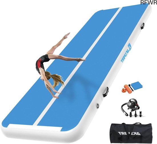 Opblaasbare gymnastiekmat voor thuis en gymzaal - Keuze uit meerdere maten en diktes