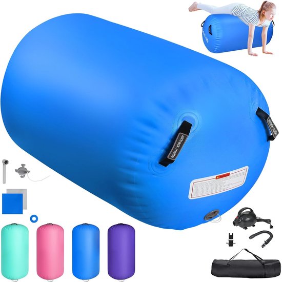 Opblaasbare Gymnastiekmat voor Thuis en Sportschool - 100/120 cm - Ideaal voor Yoga, Taekwondo en Fitnesstraining van FBSPORT