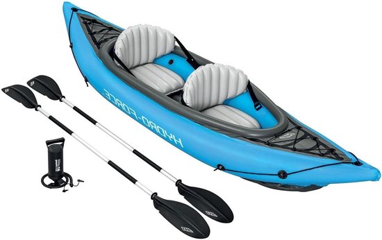 Opblaasbare Kajak - Canoe Watersport - Varen op water - Snelle montage - 321 x 88 cm - Blauw