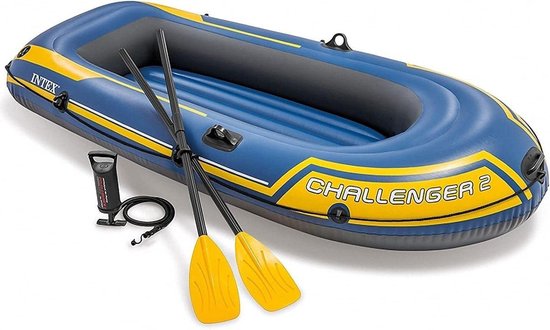 Opblaasbare Kajak - Luchtboot Kano - Waterpret Beleven - Veilig Drie Kamer Ontwerp - 236cm Lang - One Color