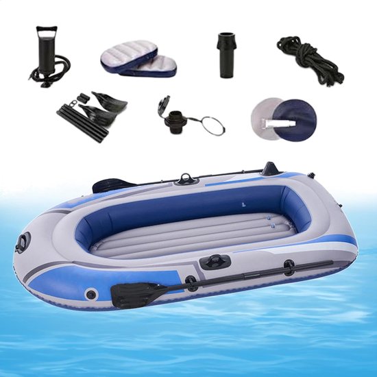 Opblaasbare Kajak - Opblaasboot Vissen - Watersport Avontuur - Snelle Inflatie - 230x125 cm - Blauw