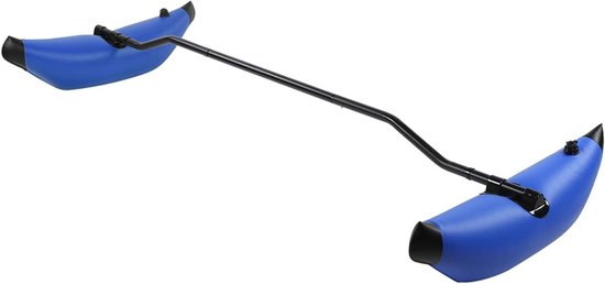 Opblaasbare Kajak Stabilisator - Drijvende Bootaccessoire - Watersport Stabiliteit - Inclusief Reparatiekit - 75 cm - Blauw