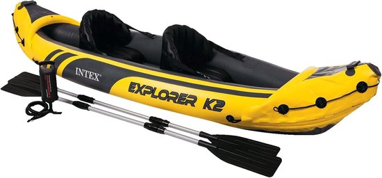 Opblaasbare Kajak - Tweepersoons Kajak - Varen op Water - Versterkt Vinyl Materiaal - 312 x 91 cm van Merkloos