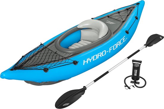 Opblaasbare Kajak - Waterfiets Boot - Avontuurlijke Tochten - Complete Set Inclusief - 275 x 81 x 45 cm van Merkloos