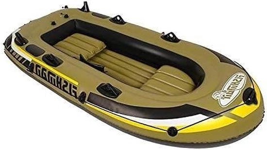 Opblaasbare Kajak - Waterfiets Boot - Vissen en Spelen - Vier Onafhankelijke Luchtkamers - 218 cm Lengte - Blauw