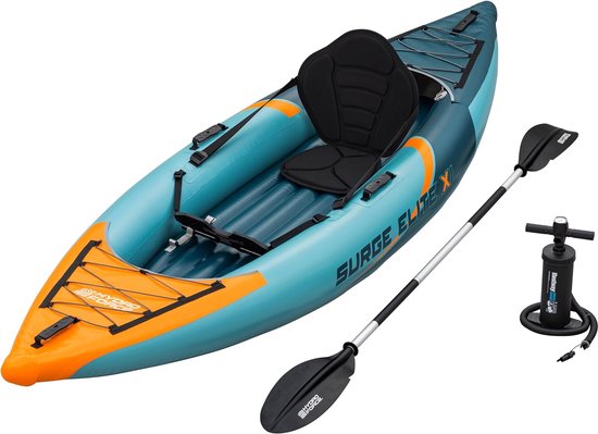 Opblaasbare Kajak - Watersport Boot - Wildwater Avontuur - TriTech Materiaal - 312 x 94 cm - Meerkleurig