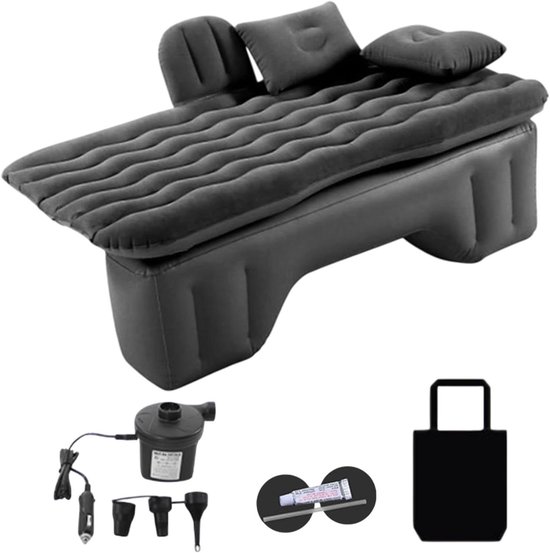 Opblaasbare Kampeermatras - Luchtbed Auto - Reizen en Kamperen - Multifunctioneel Bankontwerp - 135x70 cm - Zwart