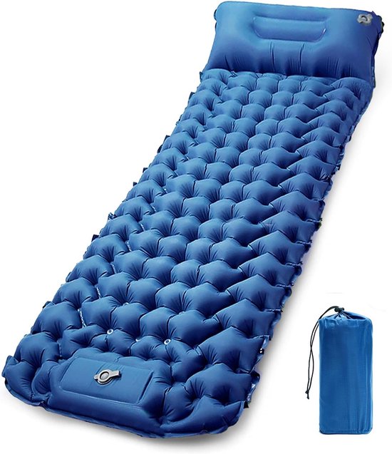 Opblaasbare Kampeermatras, Ultralichte Enkele Luchtmatras, Lichtgewicht Wandelen Matras Campinguitrusting voor Outdoor Avonturen van Merkloos