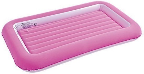 Opblaasbare kindermatras voor peuters - Roze luchtbed voor camping en reizen van Merkloos