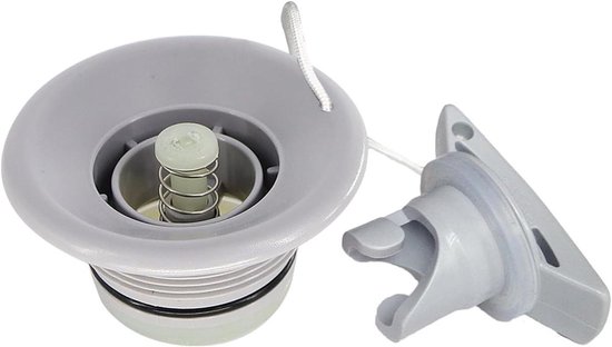 Opblaasbare Klep - Ventielplug SUP - Watersport Onderhoud - Luchtdichte Afdichting - 2.4 x 1.6 x 2.1 inch - Grijs