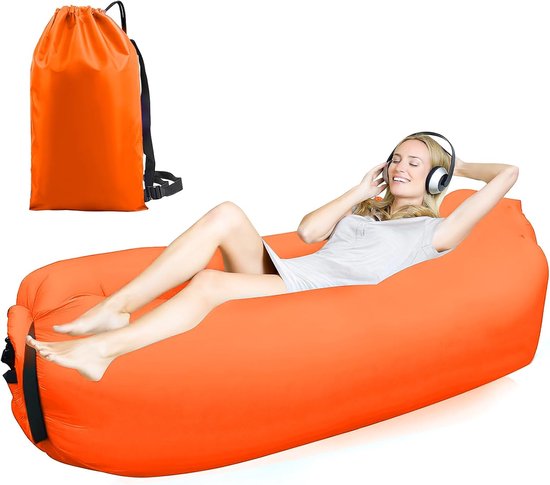 opblaasbare ligstoel - Outdoor Lounge - Camping - Waterdicht – Lekvrij met draagbare luchtzak - ideaal voor reizen, kamperen, wandelen, zwembad en strandfeesten