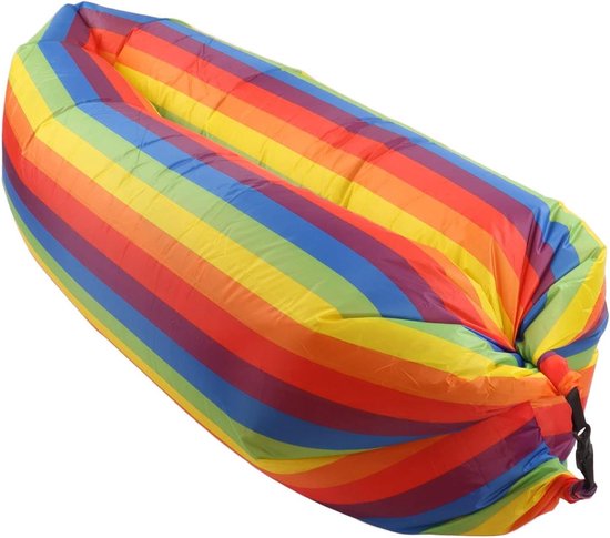 Opblaasbare Ligstoel voor Camping en Outdoor Gebruik - Draagbare Luchtbank met Opbergtas - Geschikt voor Volwassenen en Kinderen Opblaasbare zetel van Hikole