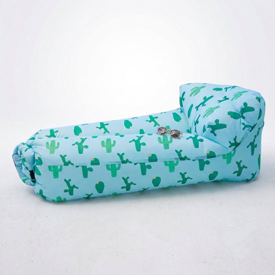 Opblaasbare Lounger – Lichtgewicht Outdoor Luchtbank – Opvouwbare Air Sofa met Opbergtas – Voor Camping, Strand & Festivals
