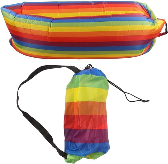 Opblaasbare Lounger Luchtbank - Scheurweerstand - Draagbaar - Buiten - Lichtgewicht - Lucht Lounge Stoel - Kamperen - Wandelen - Strand - Picknicken - Volwassenen - Kinderen van Gadgetcool™