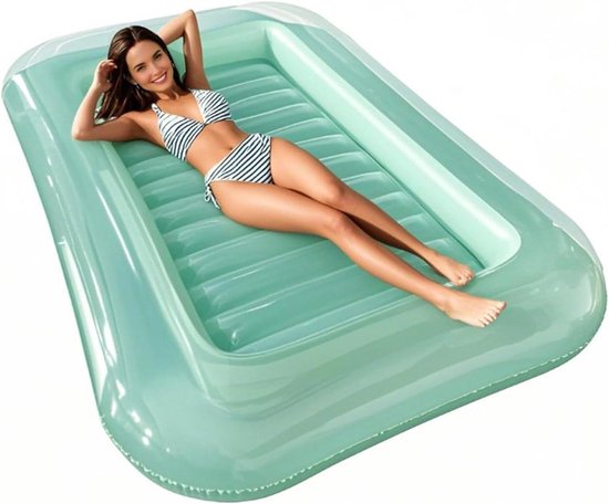 Opblaasbare Loungestoel - Luchtbed Stoel - Ontspannen op het water - Verstelbare hoofdsteun - 170 x 110 cm - Niet gespecificeerd