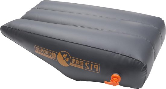 Opblaasbare Mat - Luchtbed Auto - Comfortabel Slapen - Duurzaam PVC Materiaal - 70x45x20cm - Donkergrijs van Merkloos