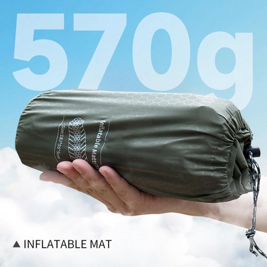 Opblaasbare Matras - Slaapmat Luchtbed - Kamperen Buiten - Zelfopblazend Tubeless - 183 x 55 cm - Niet gespecificeerd