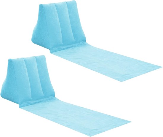 Opblaasbare Outdoor Zon Bad Strand Mat Kussens Vloeiende Strandstoelen met Rugleuning Opblaasbare Ligstoel voor Draagbare Reizen Camping
