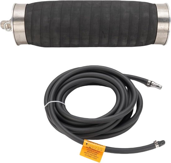 Opblaasbare Pijlstops - Testbal Afsluiter - Leiding Inspectie - Waterdichte Afdichting - 12.3 x 47.5 cm - Zwart