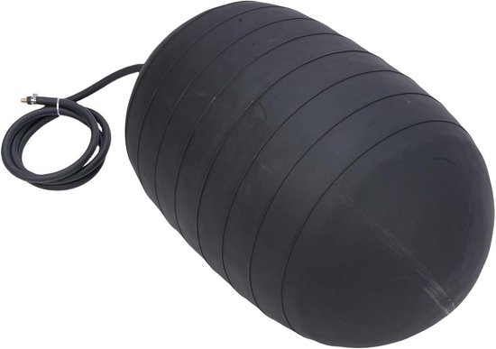 Opblaasbare Pijpplug - Afvoerstop Testbal - Lekdetectie Bouw - Aanpasbare Pasvorm - 42 x 52 cm - Zwart