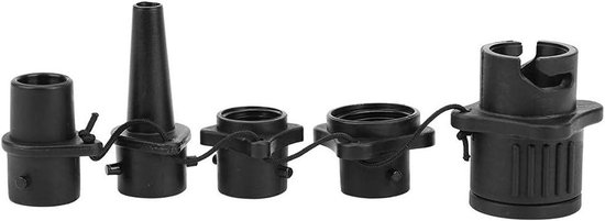Opblaasbare Pomp Adapter - Luchtpomp Converter - Watersport Accessoires - Multifunctionele Connector - 10x8x4 cm - Zwart