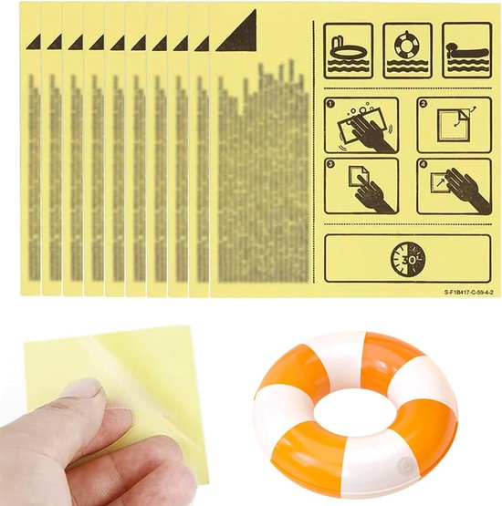 Opblaasbare reparaties - Waterdichte patches - Kamperen en buiten - Krachtig elastisch materiaal - 65 x 65 cm van Merkloos