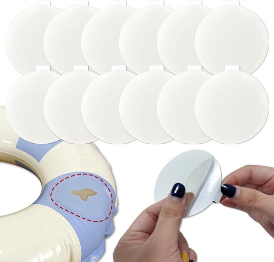 Opblaasbare Reparatieset 12 Stuks - Waterdicht 7,5 cm TPU Reparatieband voor Zwembad, Airmatras en Speelgoed van Merkloos