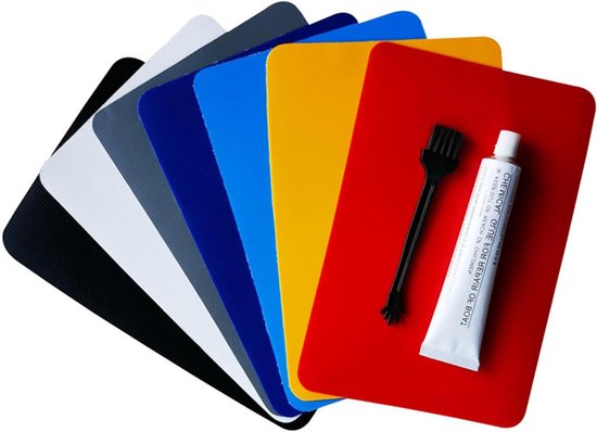 Opblaasbare Reparatieset - PVC Herstelkit - Lekken Dichten - Sterke Zelfklevende Lijm - 30 ml - Meerkleurig