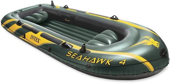 Opblaasbare Rubberboot voor 4 Personen - Robuust en Geschikt voor Familieplezier