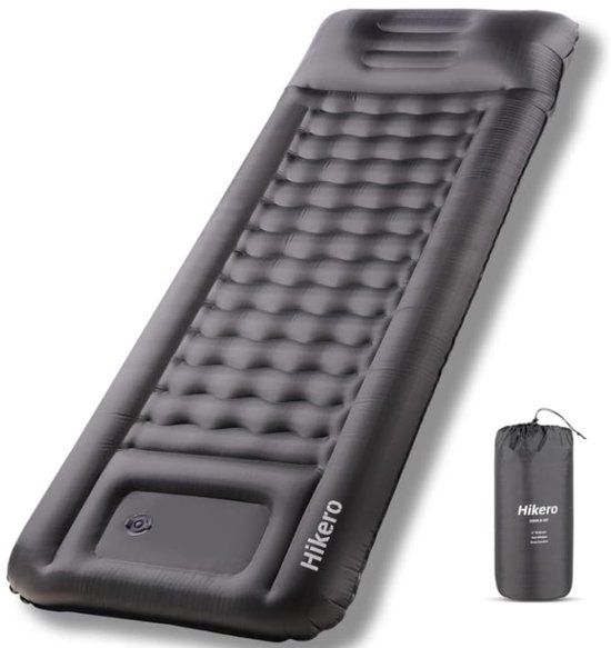 Opblaasbare Slaapmat 15,5 cm - Ultralichte Campingmat voor Backpacken en Wandelen - Ideaal voor Tent en Buitenactiviteiten van Merkloos