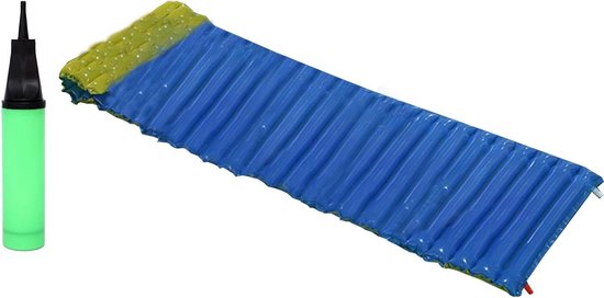 Opblaasbare Slaapmat - Kampeer Mat - Buiten Ontspannen - Lichtgewicht Draagbaar - 200 x 70 cm - Blauw