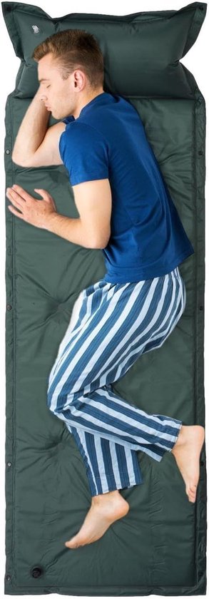 Opblaasbare Slaapmat - Kampeer Mat - Outdoor Avontuur - Ingebouwde Pomp - 953 gram - Blauw