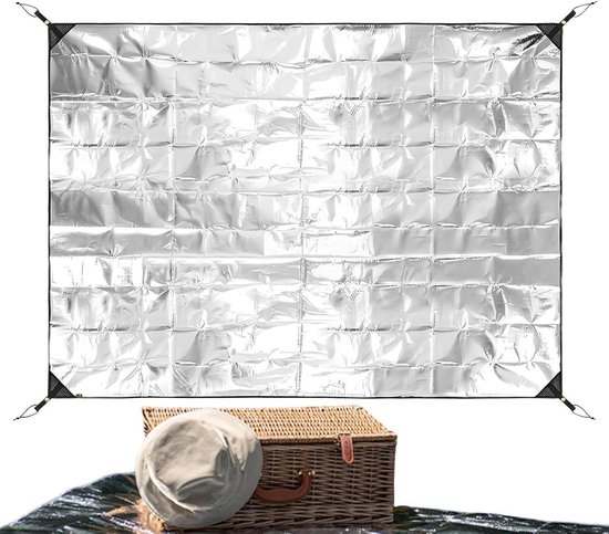 Opblaasbare Slaapmat - Kampeer Mat - Outdoor Avontuur - Waterdicht Folie Ontwerp - 180x200 cm - Zilver