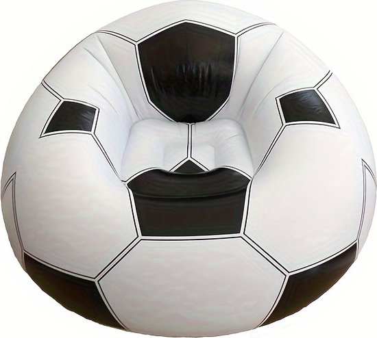 Opblaasbare Sofa - Poef - Voetbalsofa - Klassieke Stijl - Buiten en Binnengebruik - Duurzaam PVC - Veelzijdige Kamerdecoratie - Tuin - Outdoor - Camping van LeafPlay
