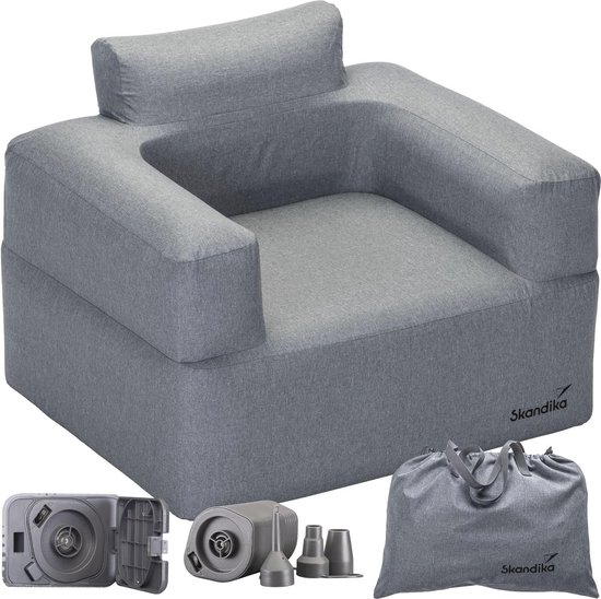 Opblaasbare Sofa voor Buiten met Elektrische Pomp - USB Oplaadbaar Logeerbed tot 200 kg van Flintronic