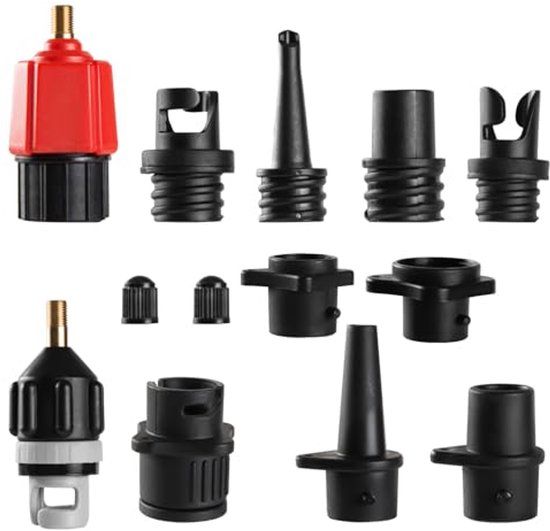 Opblaasbare SUP-pompadapter voor Paddleboard - 9 Ventieladapters voor Overschakeling van Merkloos