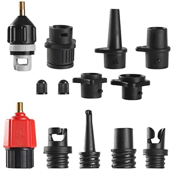 Opblaasbare SUP-pompadapter voor standaard luchtpompen - 9-voudige ventieladapter voor SUP-boards en boten van Merkloos