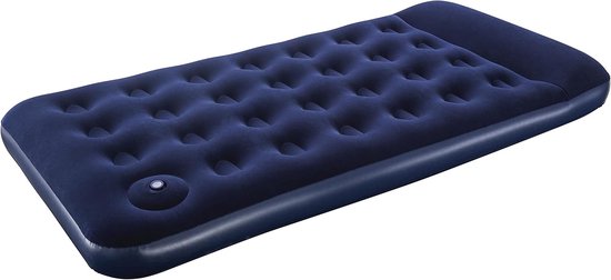 Opblaasbare Twin Size Luchtbed met Ingebouwde Voetpomp - 188 x 99 x 28 cm, Blauw van Intex