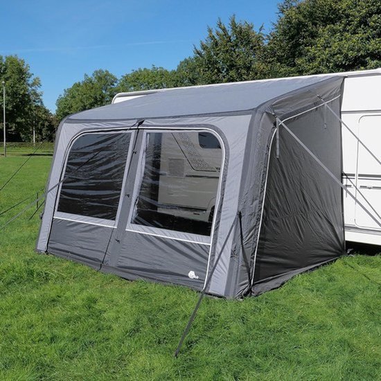 Opblaasbare voortent voor caravan en camper - universeel, 340 x 250 cm - luchtige luifel