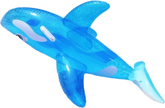 Opblaasbare Walvis - Zwembad Vlotter - Watersport Plezier - Duurzaam PVC Materiaal - 150 x 88 x 55 cm