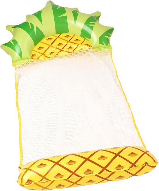 Opblaasbare Waterhangmat Ananas - Drijvend Zwembadbed voor Volwassenen en Kinderen