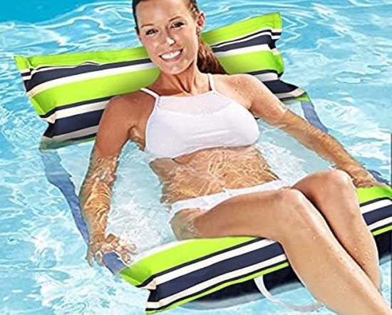 Opblaasbare waterhangmat, luchtmatras, hangmat, zwembad, opblaasbaar zwembed, afmeting 132 x 70 cm van Summer Fun