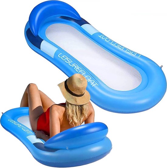Opblaasbare Waterhangmat voor Volwassenen - Drijvende Ligstoel voor Zwembad en Strand van Merkloos