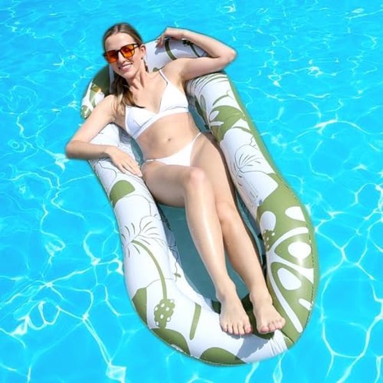 Opblaasbare waterhangmat voor zwembad - Volwassenen en kinderen - 78 x 150 cm van Loungeez