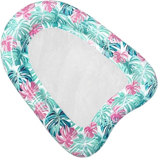 Opblaasbare Zwembad Drijver - Zwembadstoel Vlotter - Zomerse Ontspanning - Stabiele Nekondersteuning - 114x86cm - Roze