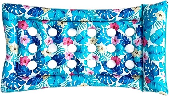 Opblaasbare Zwembadligstoel - Drijvend Bed Lounger - Water Ontspanning - Levendige Bloemenprint - 184x95 cm - Stijl A