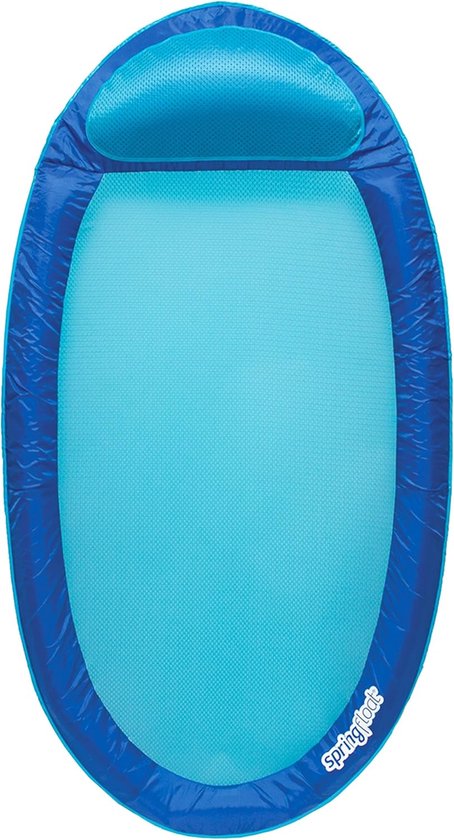 Opblaasbare Zwemstoel Waterligbed - Blauw/Aqua - Comfortabele Watermat