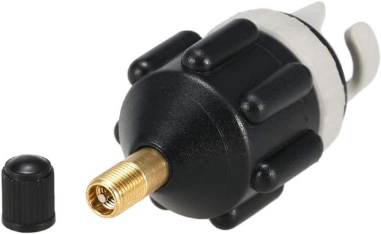 Opblaasboot Adapter - Luchtpomp Converter - Watersport Accessoire - Universele Klep Compatibiliteit - Compact Ontwerp - Zwart van Merkloos