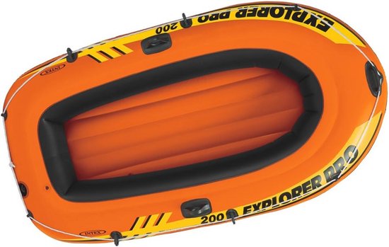 Opblaasboot voor 2 personen, stevige I-beam bodem, 196x102 cm