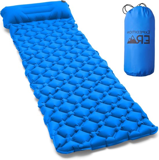 Opblaasmatras voor Camping - Lichtgewicht en Compact - 1 stuk - 180x65cm van Merkloos